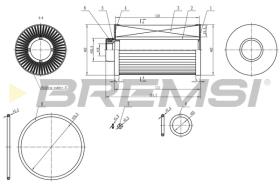 Bremsi FE0763 - FILTRO DE COMBUSTIBLE | FUEL FILTER