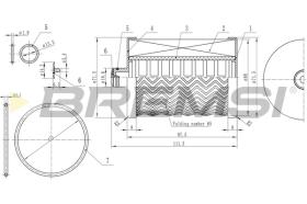 Bremsi FE0771 - FILTRO DE COMBUSTIBLE | FUEL FILTER