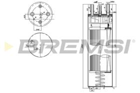 Bremsi FE0779 - FILTRO DE COMBUSTIBLE | FUEL FILTER