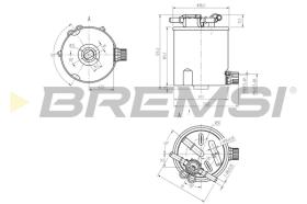 Bremsi FE0782 - FILTRO DE COMBUSTIBLE | FUEL FILTER