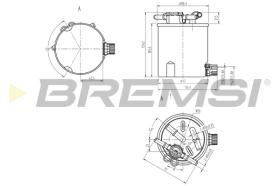 Bremsi FE0783 - FILTRO DE COMBUSTIBLE | FUEL FILTER