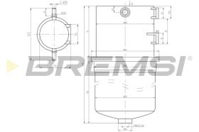 Bremsi FE0788 - FILTRO DE COMBUSTIBLE | FUEL FILTER