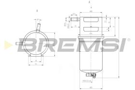 Bremsi FE0790 - FILTRO DE COMBUSTIBLE | FUEL FILTER