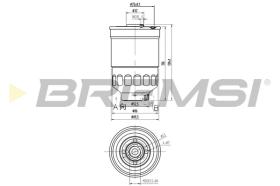 Bremsi FE0797 - FILTRO DE COMBUSTIBLE | FUEL FILTER