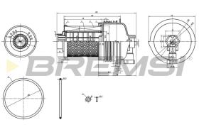 Bremsi FE0804 - FILTRO DE COMBUSTIBLE | FUEL FILTER