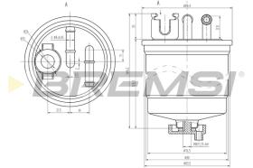 Bremsi FE0809 - FILTRO DE COMBUSTIBLE | FUEL FILTER