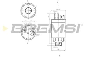 Bremsi FE0812 - FILTRO DE COMBUSTIBLE | FUEL FILTER