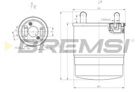 Bremsi FE0820 - FILTRO DE COMBUSTIBLE | FUEL FILTER