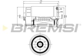 Bremsi FE0822 - FILTRO DE COMBUSTIBLE | FUEL FILTER