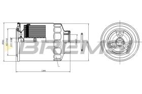 Bremsi FE0823 - FILTRO DE COMBUSTIBLE | FUEL FILTER