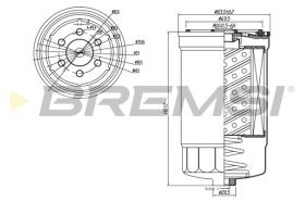 Bremsi FE0827 - FILTRO DE COMBUSTIBLE | FUEL FILTER