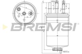 Bremsi FE0828 - FILTRO DE COMBUSTIBLE | FUEL FILTER