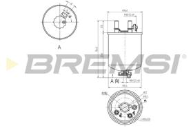 Bremsi FE0832 - FILTRO DE COMBUSTIBLE | FUEL FILTER