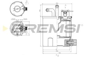 Bremsi FE0833 - FILTRO DE COMBUSTIBLE | FUEL FILTER