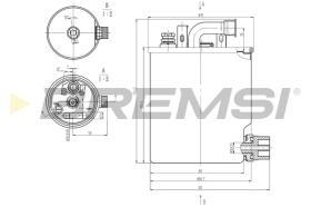 Bremsi FE0836 - FILTRO DE COMBUSTIBLE | FUEL FILTER
