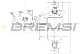 Bremsi FE0842 - FILTRO DE COMBUSTIBLE | FUEL FILTER