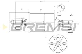 Bremsi FE0845 - FILTRO DE COMBUSTIBLE | FUEL FILTER