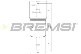 Bremsi FE1319 - FILTRO DE COMBUSTIBLE | FUEL FILTER