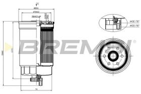 Bremsi FE1402 - FILTRO DE COMBUSTIBLE | FUEL FILTER