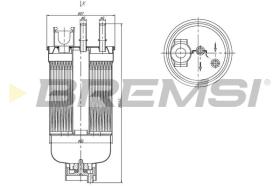 Bremsi FE1492 - FILTRO DE COMBUSTIBLE | FUEL FILTER
