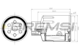 Bremsi FE1500 - FILTRO DE COMBUSTIBLE | FUEL FILTER