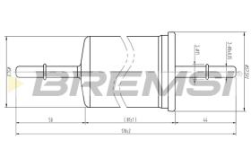 Bremsi FE1512 - FILTRO DE COMBUSTIBLE | FUEL FILTER