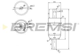 Bremsi FE1823 - FILTRO DE COMBUSTIBLE | FUEL FILTER