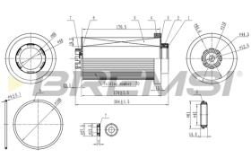 Bremsi FE1848 - FILTRO DE COMBUSTIBLE | FUEL FILTER