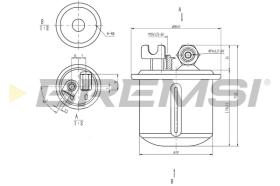 Bremsi FE1883 - FILTRO DE COMBUSTIBLE | FUEL FILTER