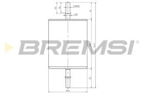 Bremsi FE1885 - FILTRO DE COMBUSTIBLE | FUEL FILTER