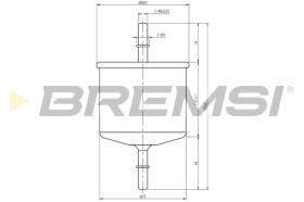 Bremsi FE1887 - FILTRO DE COMBUSTIBLE | FUEL FILTER