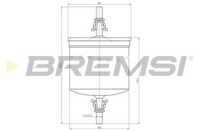 Bremsi FE1891 - FILTRO DE COMBUSTIBLE | FUEL FILTER
