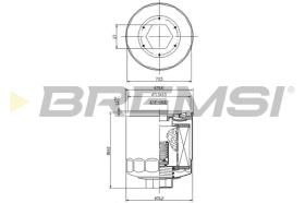 Bremsi FL0023 - FILTRO DE ACEITE | OIL FILTER
