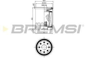 Bremsi FL0025 - FILTRO DE ACEITE | OIL FILTER