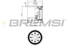 Bremsi FL0026 - FILTRO DE ACEITE | OIL FILTER