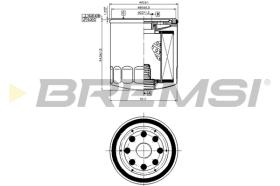 Bremsi FL0032 - FILTRO DE ACEITE | OIL FILTER