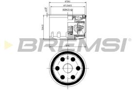 Bremsi FL0140 - FILTRO DE ACEITE | OIL FILTER