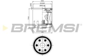 Bremsi FL0145 - FILTRO DE ACEITE | OIL FILTER