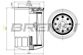 Bremsi FL0301 - FILTRO DE ACEITE | OIL FILTER