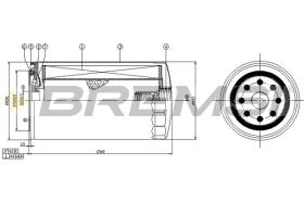 Bremsi FL0758 - FILTRO DE ACEITE | OIL FILTER