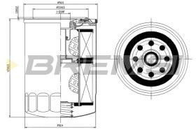 Bremsi FL1420 - FILTRO DE ACEITE | OIL FILTER