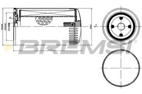 Bremsi FL1429 - FILTRO DE ACEITE | OIL FILTER