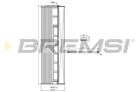Bremsi FL1735 - FILTRO DE ACEITE | OIL FILTER