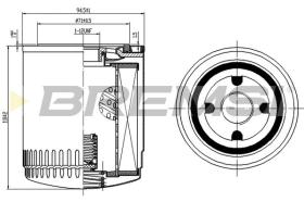 Bremsi FL1775 - FILTRO DE ACEITE | OIL FILTER