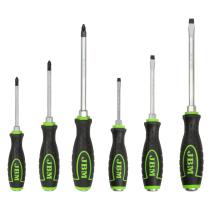 JBM 54071 - SET DE 6 DESTORNILLADORES GO-THROUGH (3 ESTRELLA + 3 PLANOS)