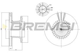 Bremsi CD5112V - DISCO DE FRENO | BRAKE DISCS