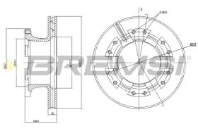 Bremsi CD5122V - DISCO DE FRENO | BRAKE DISCS