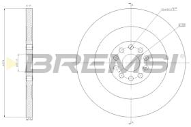 Bremsi CD5156S - DISCO DE FRENO | BRAKE DISCS