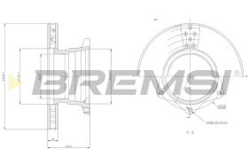 Bremsi CD5164V - DISCO DE FRENO | BRAKE DISCS