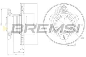 Bremsi CD5208V - DISCO DE FRENO | BRAKE DISCS